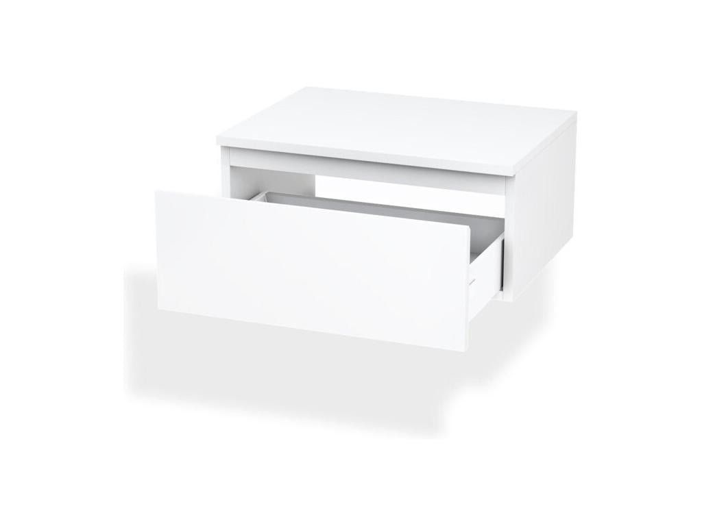 Dekonao 4-piece bathroom set, walnut/white TQNZ96799