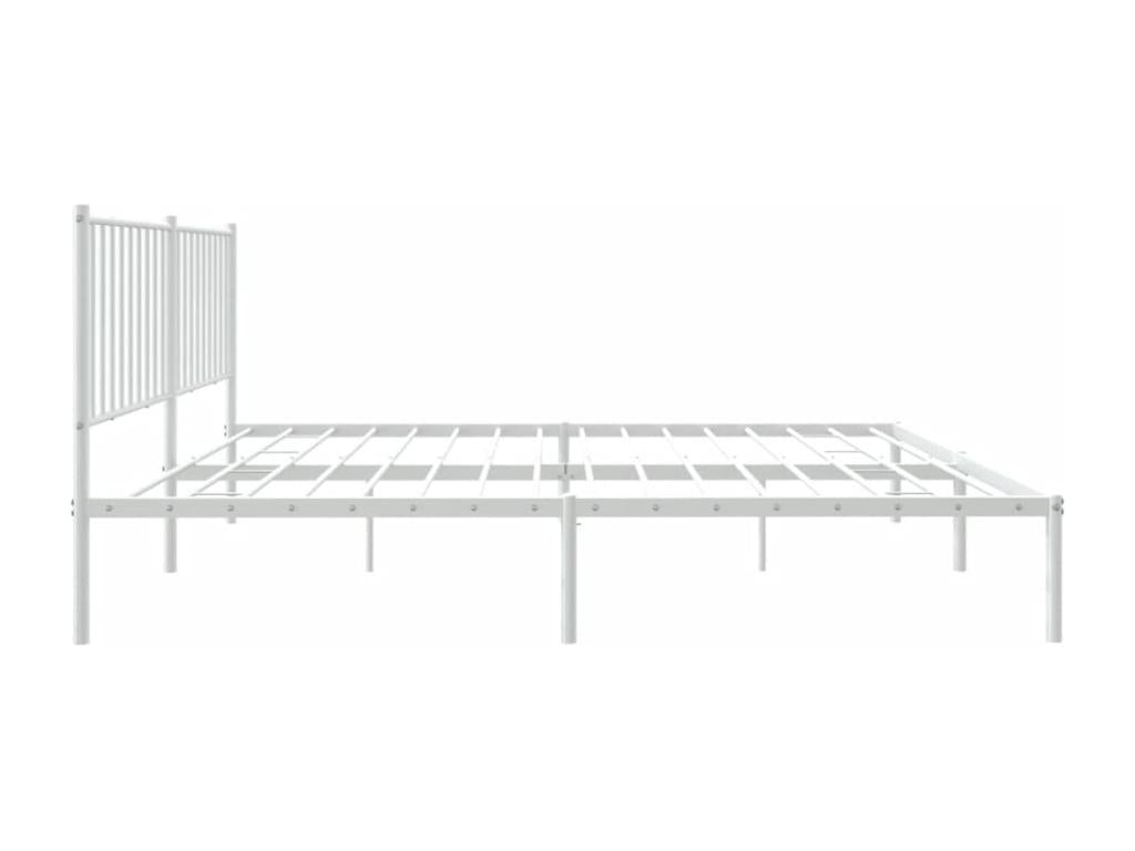 Metal bed with white headboard 160x200 MKJL66176