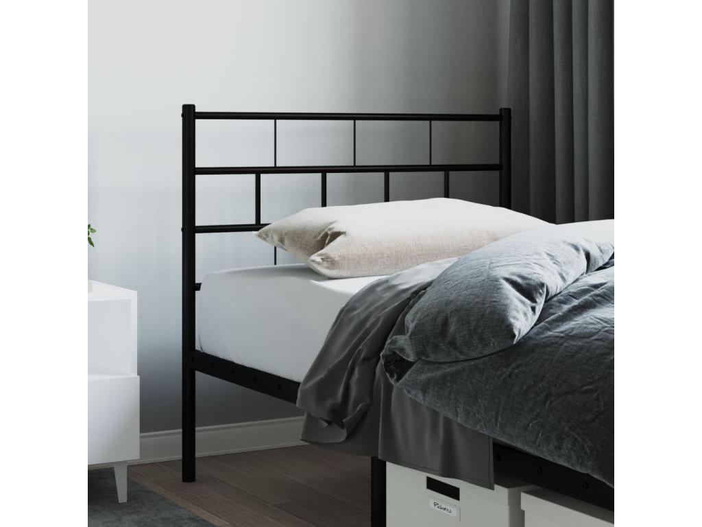 Black metal headboard 75cm VIXP11225