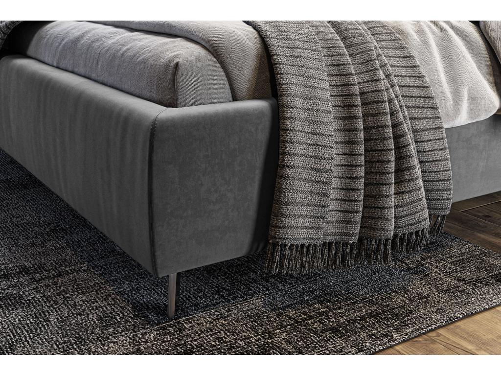 Bed - Grey Velvet - Nobellea NXBB08252