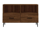 Brown Oak TV Stand 80x36x50 cm Engineered Wood QKSV13464