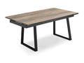 Extendable table 180/260 cm ceramic wood-effect sled legs - Nobellea 02 KMUB88340