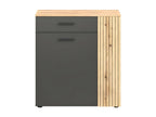 Nobellea shoe cabinet, grey oak finish. UPGQ48794