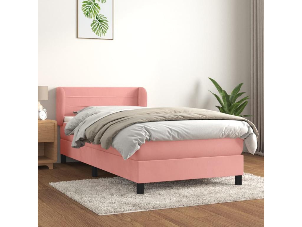 Nobellea bed base with mattress, Rose 100x200 cm, Velvet UIBU58555