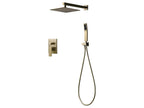 Shower set with 300 mm shower head - Brushed gold SUEJ56496