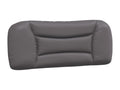 Grey faux leather headboard cushion 100 cm BXLE58177