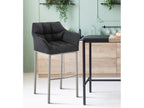 Bar stool - Fabric / Metal - Dark Grey - Dekonao LYMW34609