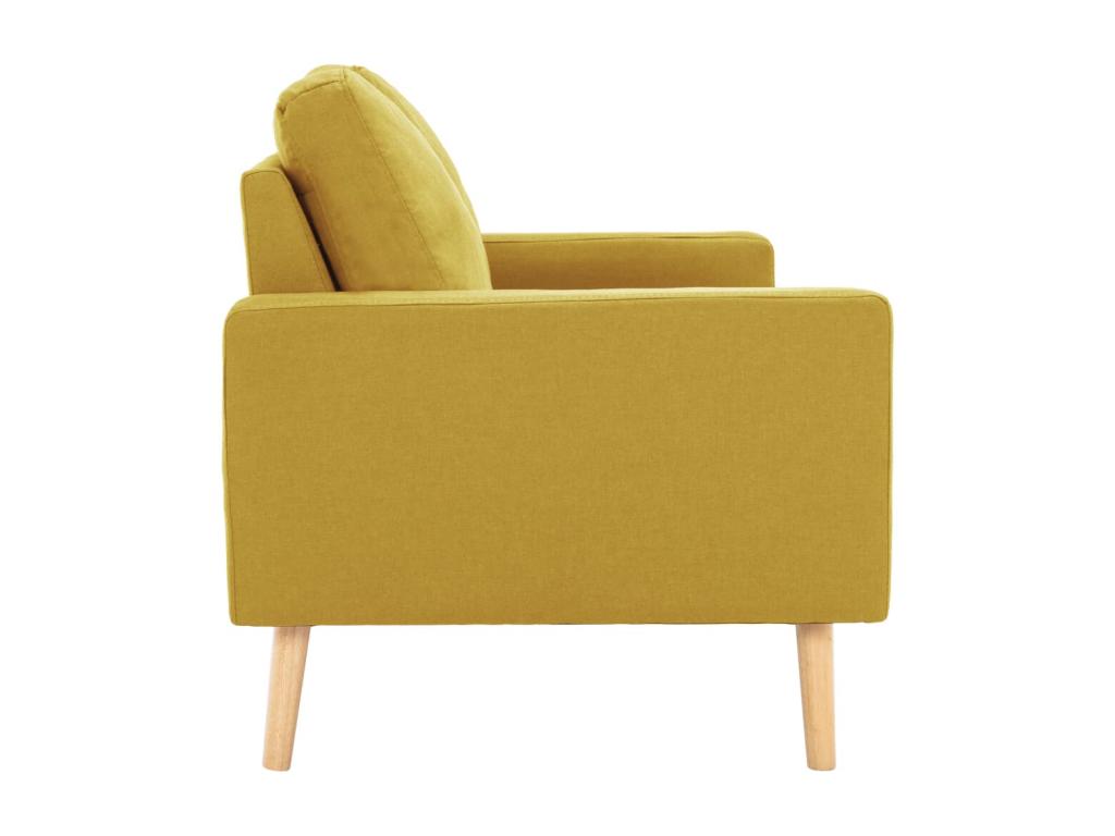 2-seater sofa, yellow fabric, ZZXE35175
