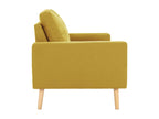 2-seater sofa, yellow fabric, ZZXE35175