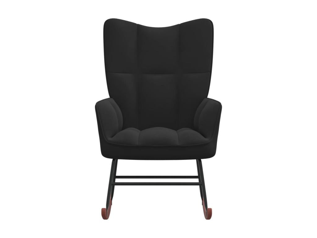 Black Velvet Rocking Chair 4 WHPS23736