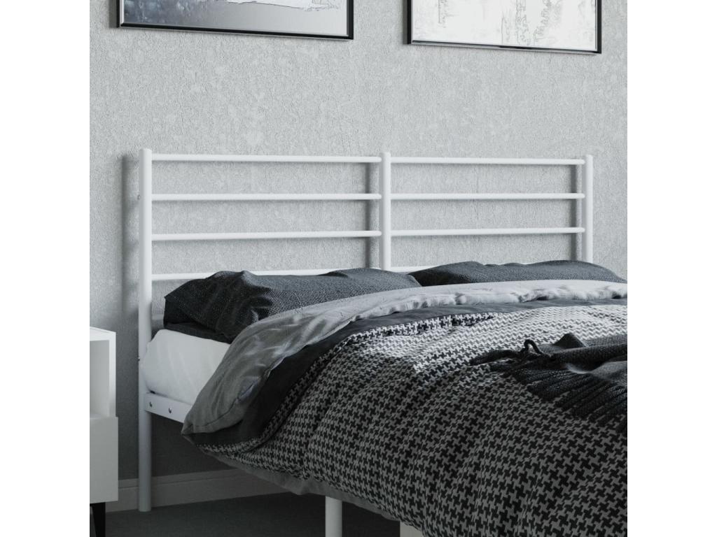 White metal headboard 120cm JRJS67247