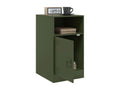 Olive green bedside table 34.5x39x62 cm steel FMNH09505