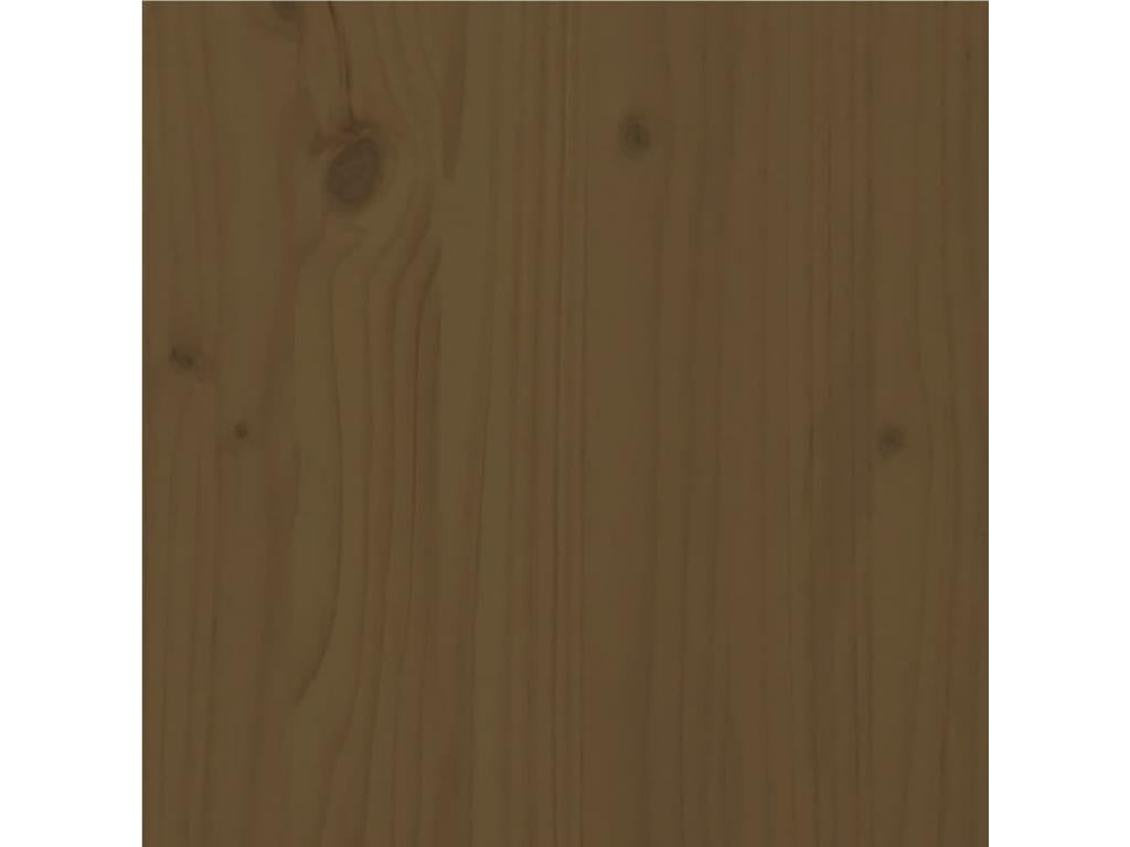 Honey Brown Bed Frame, Solid Pine Wood, 100x200 cm, MTDQ73262