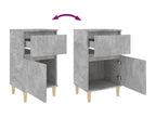 Nobellea - 2 pc bedside tables, concrete grey, 40x35x70 cm TJBZ57359
