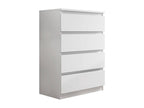Dekonao 160 White Chest of Drawers with Drawers, Number of Drawers: 4, 100x70x40cm, TTCY38013