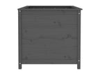 Raised garden bed, grey, 119.5x82.5x78 cm, solid pine wood, DZHD62471