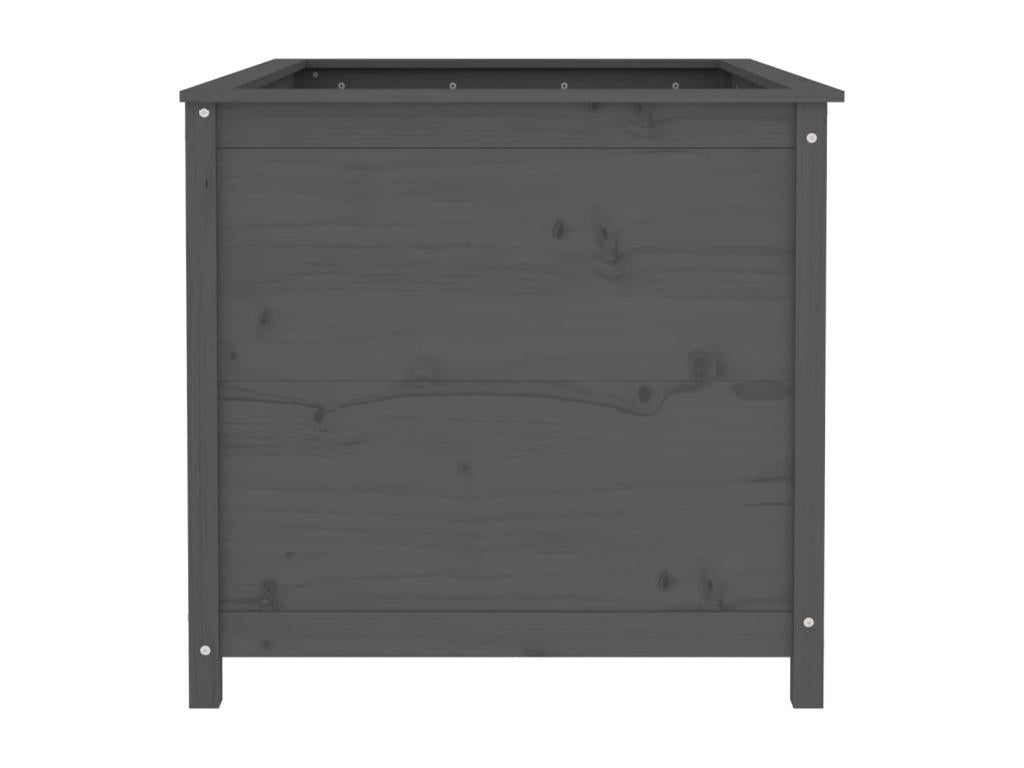 Raised garden bed, grey, 119.5x82.5x78 cm, solid pine wood, DZHD62471