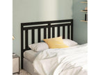 Black Headboard 146x4x100 cm Solid Pine Wood SFCR39173