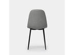 Dining chair in grey fabric 45x86 cm - Nobellea RUIM05710