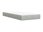 Dekonao bed base and mattress, light grey, 80x200 cm, velvet, MHZU48438
