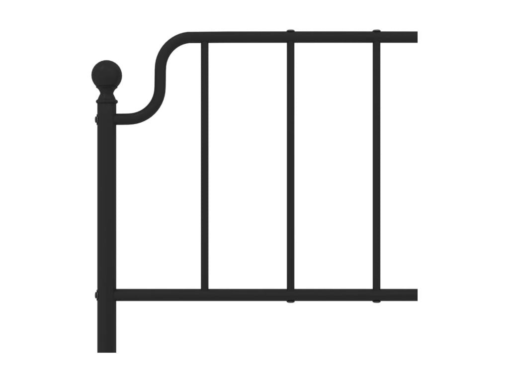 Metal bed frame with black headboard 120x190 KSUG46760