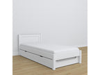 Wooden trundle bed N02 White 120x200 TZDU71113
