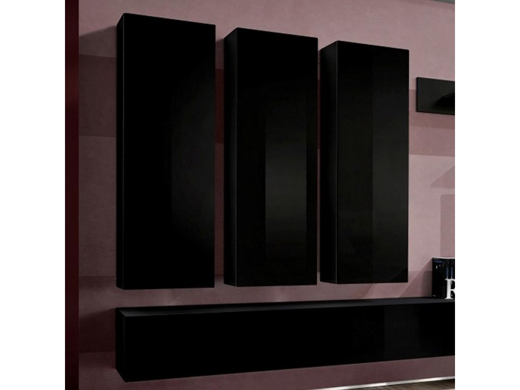 Design Fly I Wall TV Unit 320cm Black IBSD57701