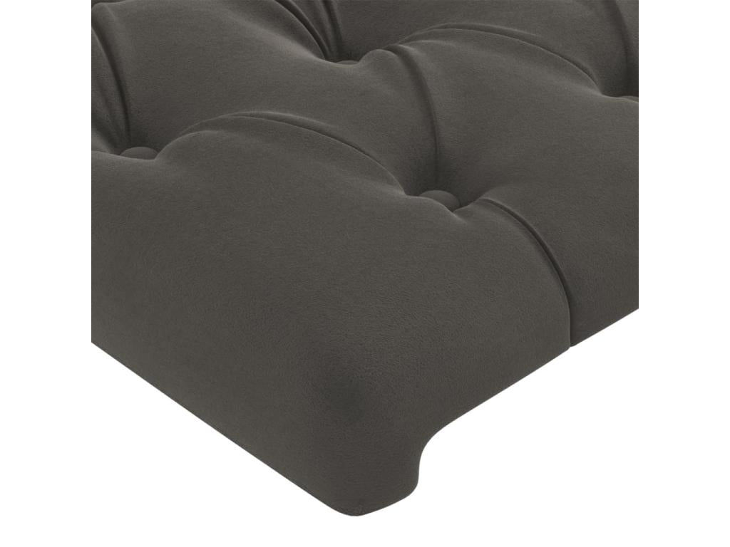 Dark Grey Headboard 80x7x78/88 cm Velvet HNRE63861