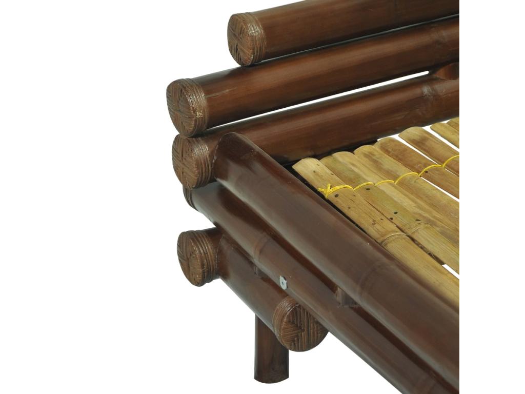 Dekonao Dark Brown Bed Frame 140x200 cm WHTX49423