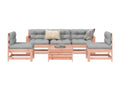 Dekonao BSES73898 6-piece solid fir wood garden furniture set