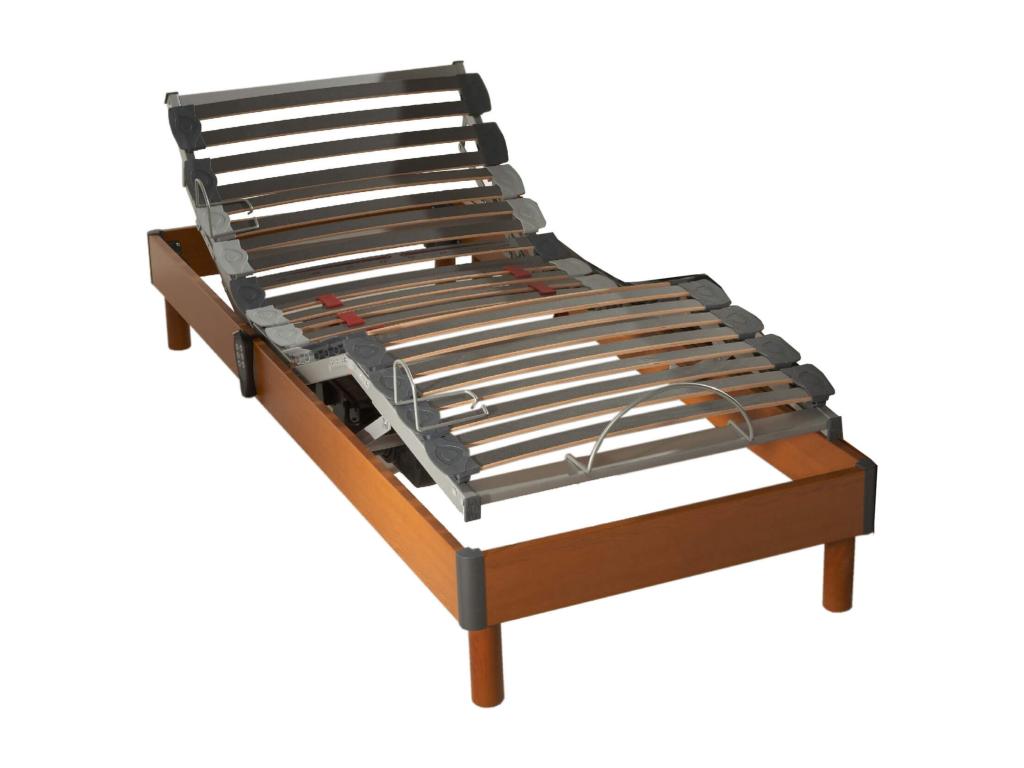 Dekonao electric relaxation bed base in cherry wood 80x200 MTNE53216