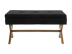 Bench - Fabric / Wood - Black - Nobellea BYLU37734