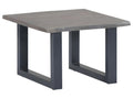 Coffee table with natural edge, grey, 60x60x40 cm, Dekonao wood, OJTF63900