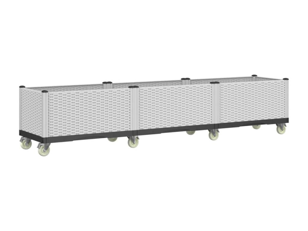 White Nobellea planter 240x50x54 PP DTWH78196