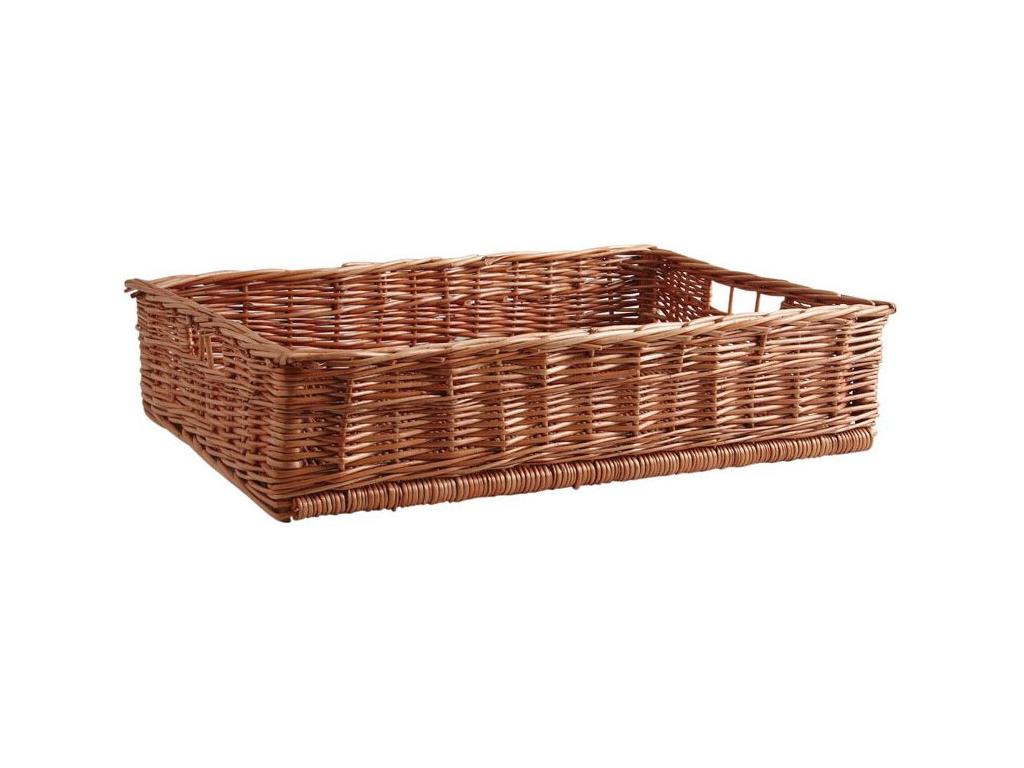 Wicker cinema usherette basket with adjustable strap, UETP08276