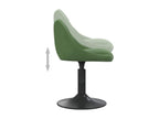 Swivel dining chairs, set of 4, dark green velvet, HMON13250