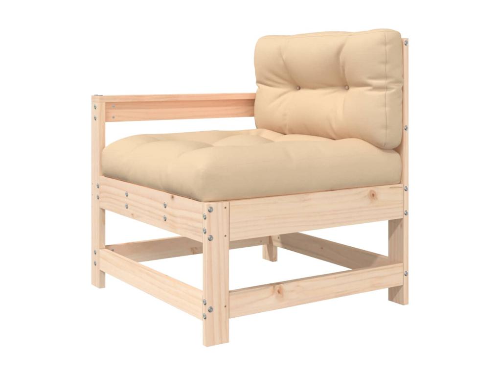 7-piece garden furniture set with solid wood cushions LAGK19093