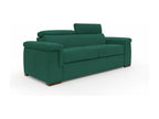 Nobellea Sofa bed with mattress, 18 cm high, waterproof fabric, T02, 240 cm, matte finish - 160x297 cm, green, YCGY57236