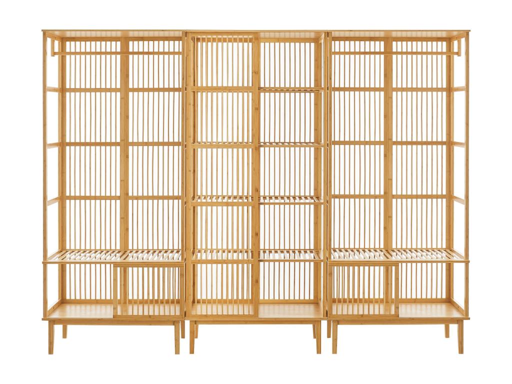 Set of 2 Nobellea brown clothes racks, 240x45x185 cm, 03 0008165 DWMQ08890