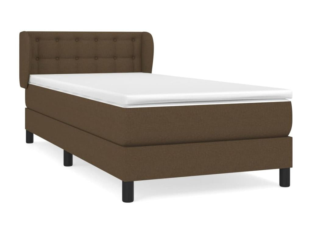 Nobellea bed base with mattress, dark brown, 80x200 cm, HURV21111