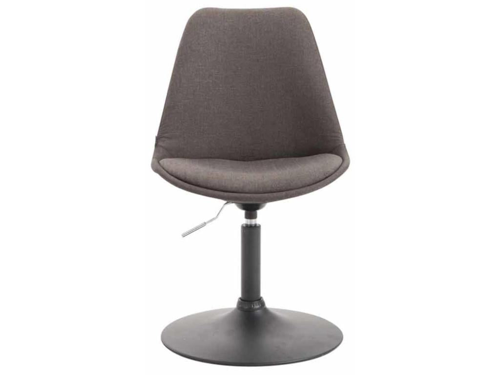 Set of 4 dining chairs - Fabric / Metal - Dark Grey - Dekonao ZOUJ59322