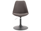 Set of 4 dining chairs - Fabric / Metal - Dark Grey - Dekonao ZOUJ59322
