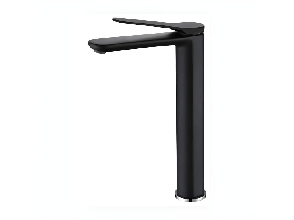 Large matte black bathroom faucet QHAP15518