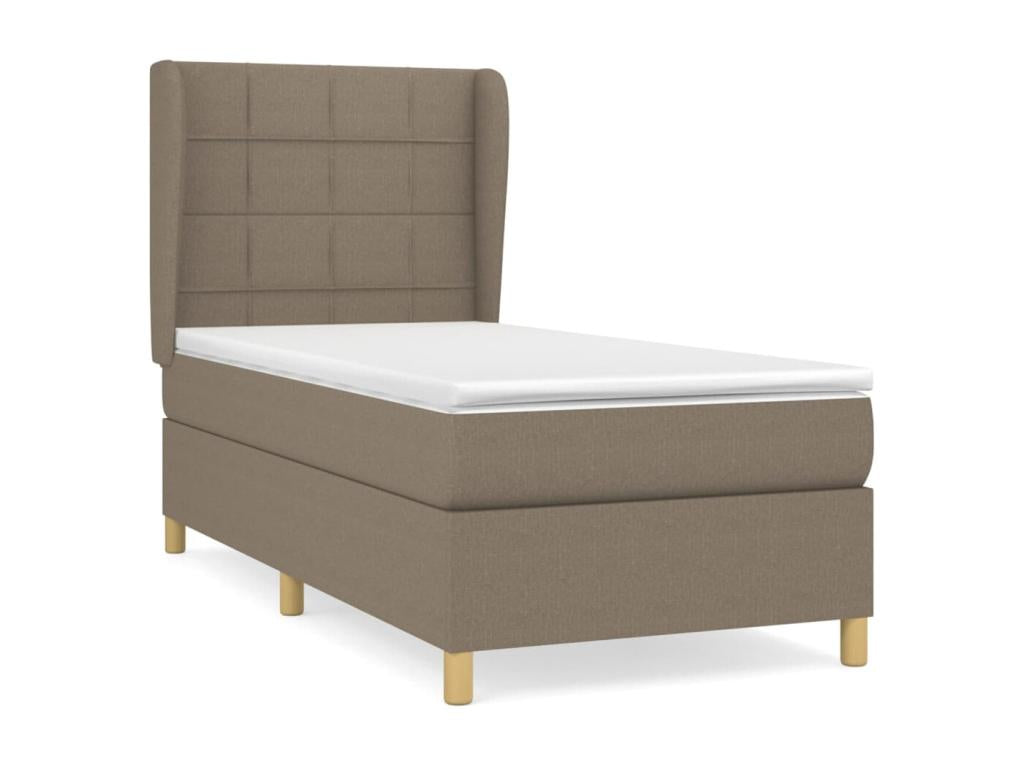 Upholstered bed base with Nobellea mattress 90x200 cm Fabric HLWV85484