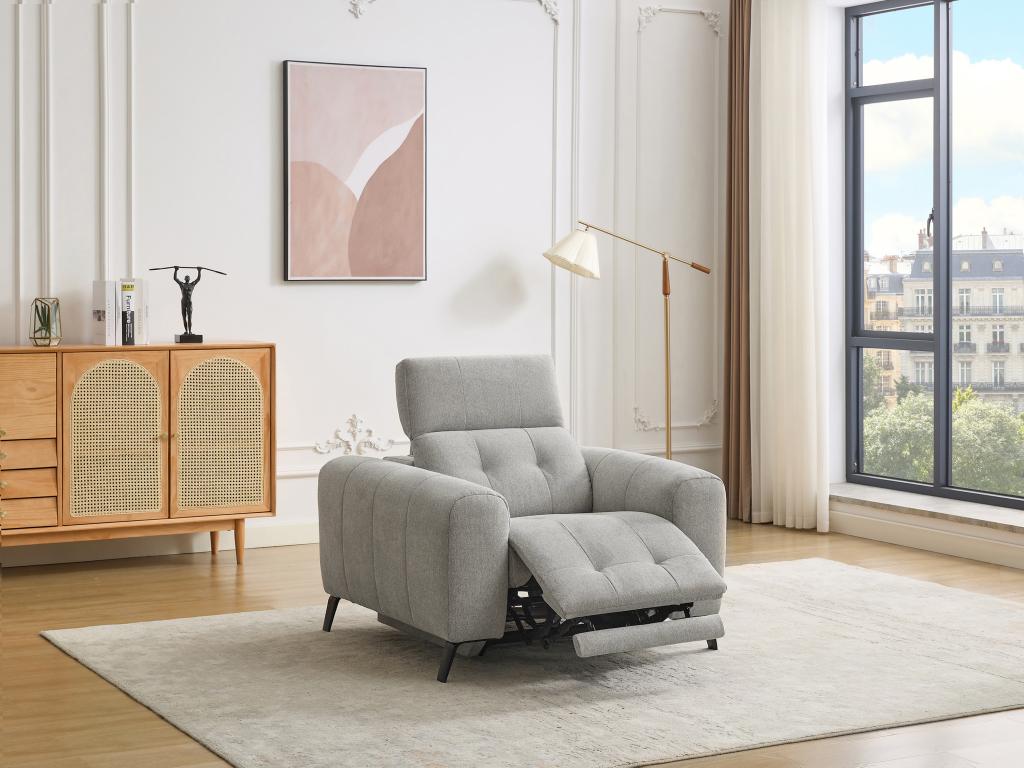 Nobellea electric armchair in grey fabric Nobellea ZTEU80436