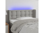 Light Grey LED Headboard 83x16x78/88 cm Fabric ZLOA75968