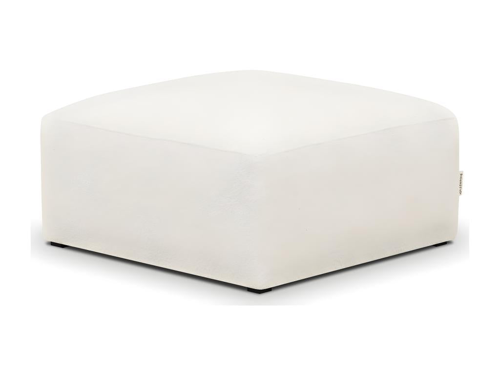Modular pouf/footrest in ecru loop fabric - Dekonao RHVT59584