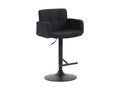 Bar stool - Fabric / Metal - Black - Los Angeles LRGZ93599