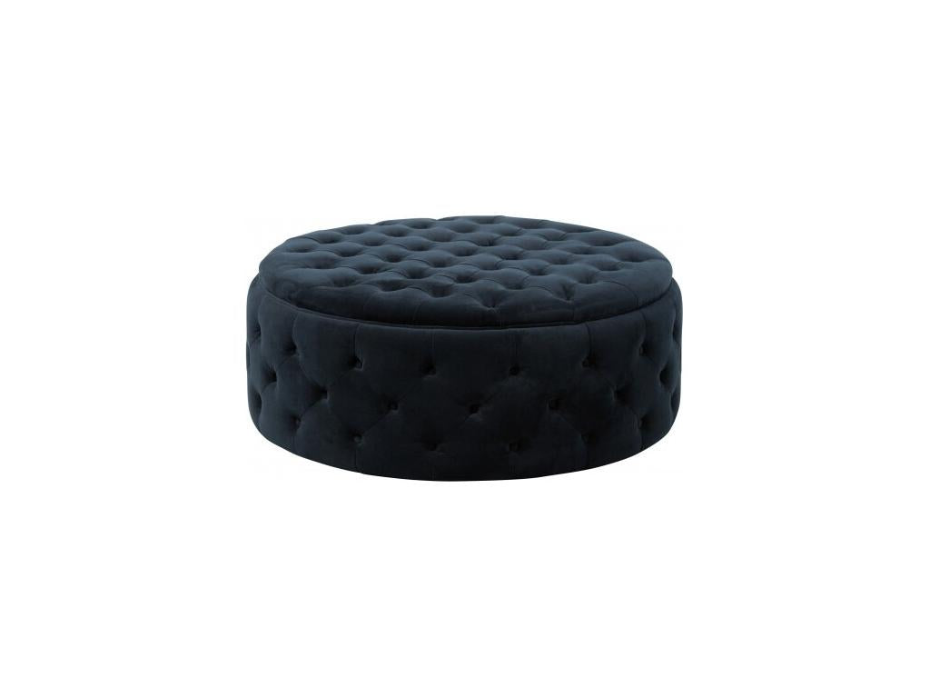 Dekonao Round Velvet Pouf 100cm Anthracite KKMY58911