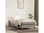 Light grey velvet bed frame without mattress 80x200 cm CTTT97586